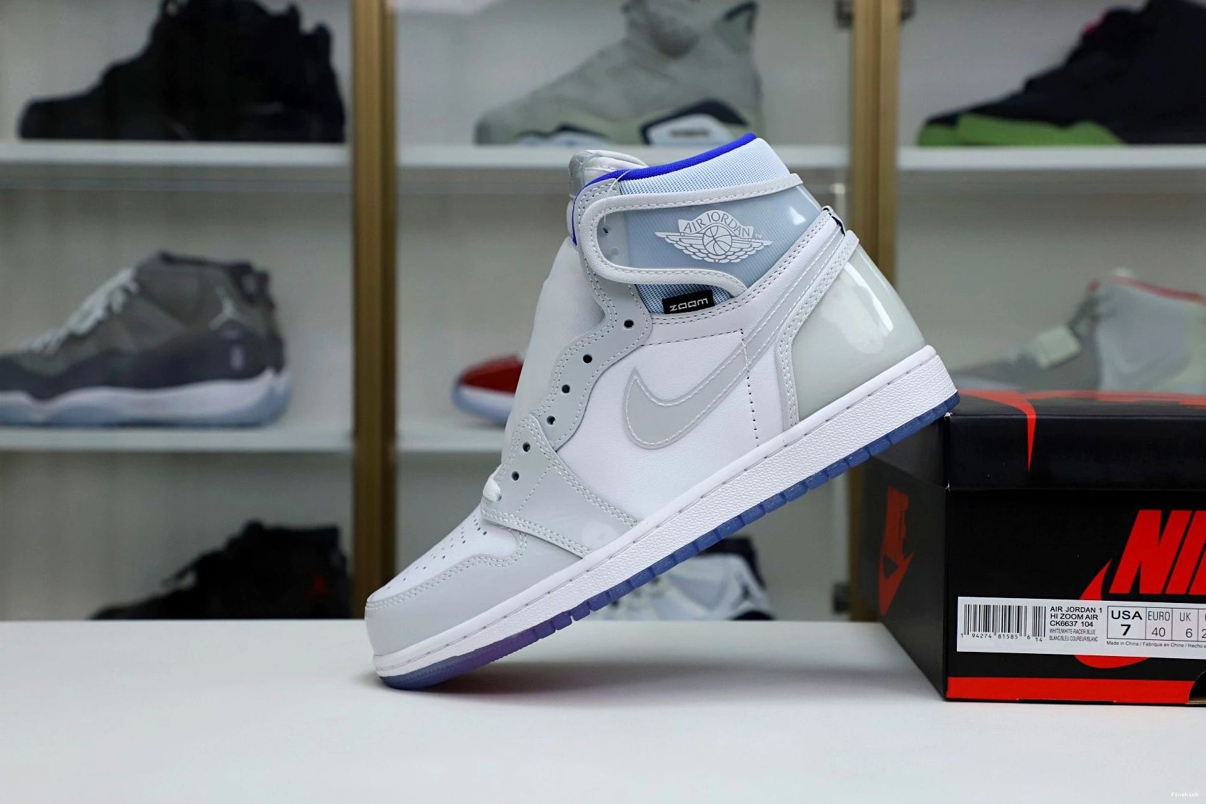 JORDAN BLUE' ZOOM 'RACER AIR 1 HIGH 0126